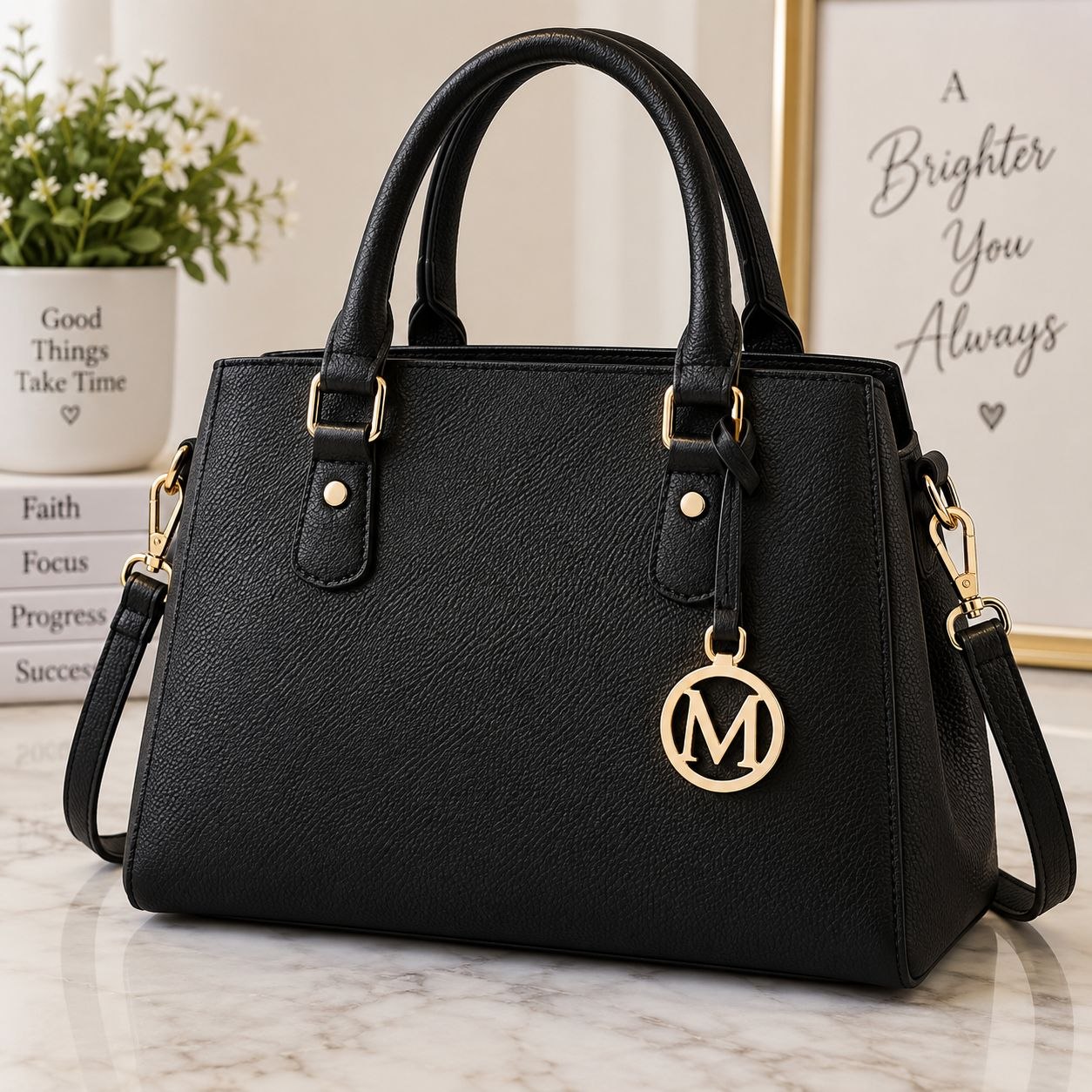 Test Black handbag